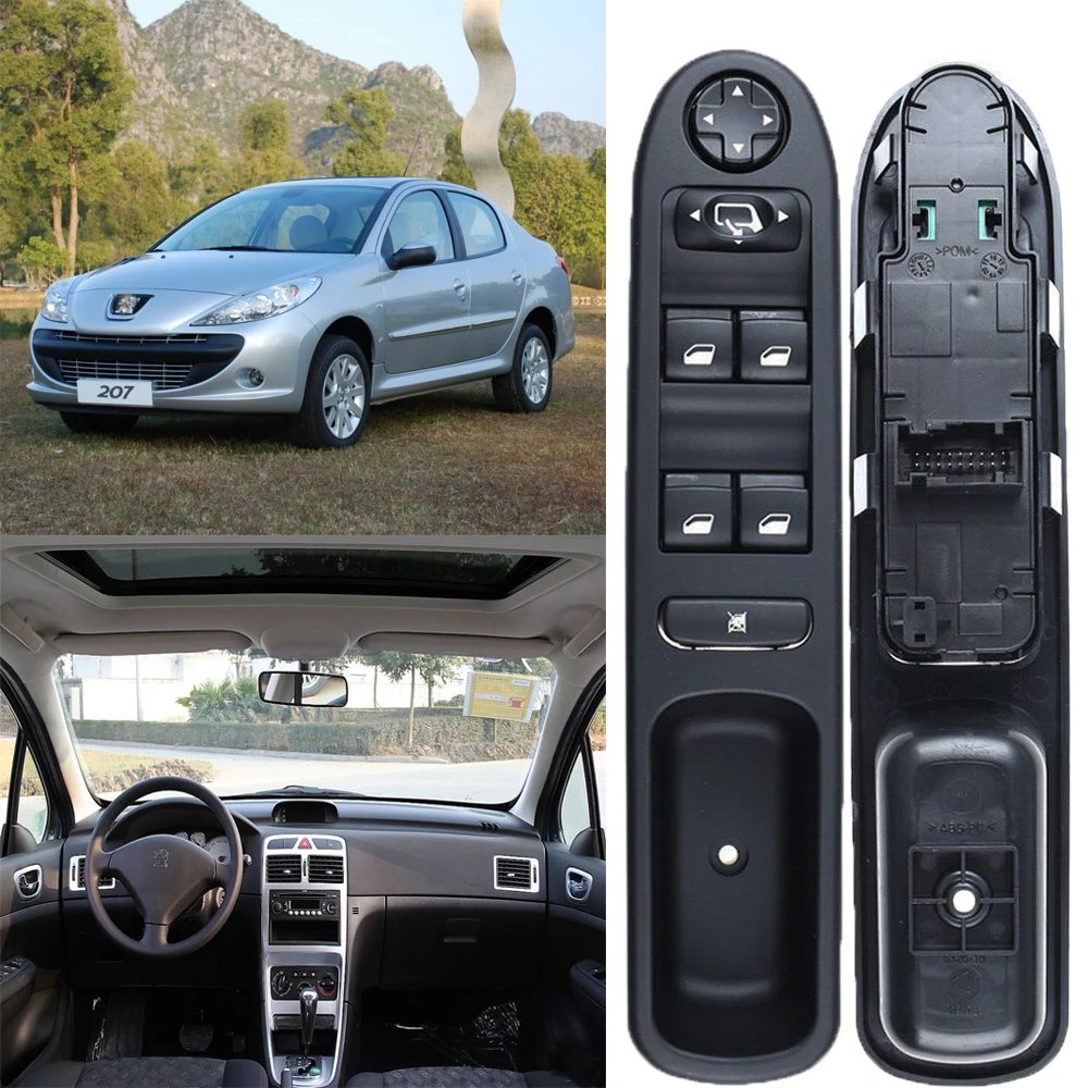 Electric Window Control Switch Window Lifter Switch For Peugeot 207 (WA_, WC_),2006-2015