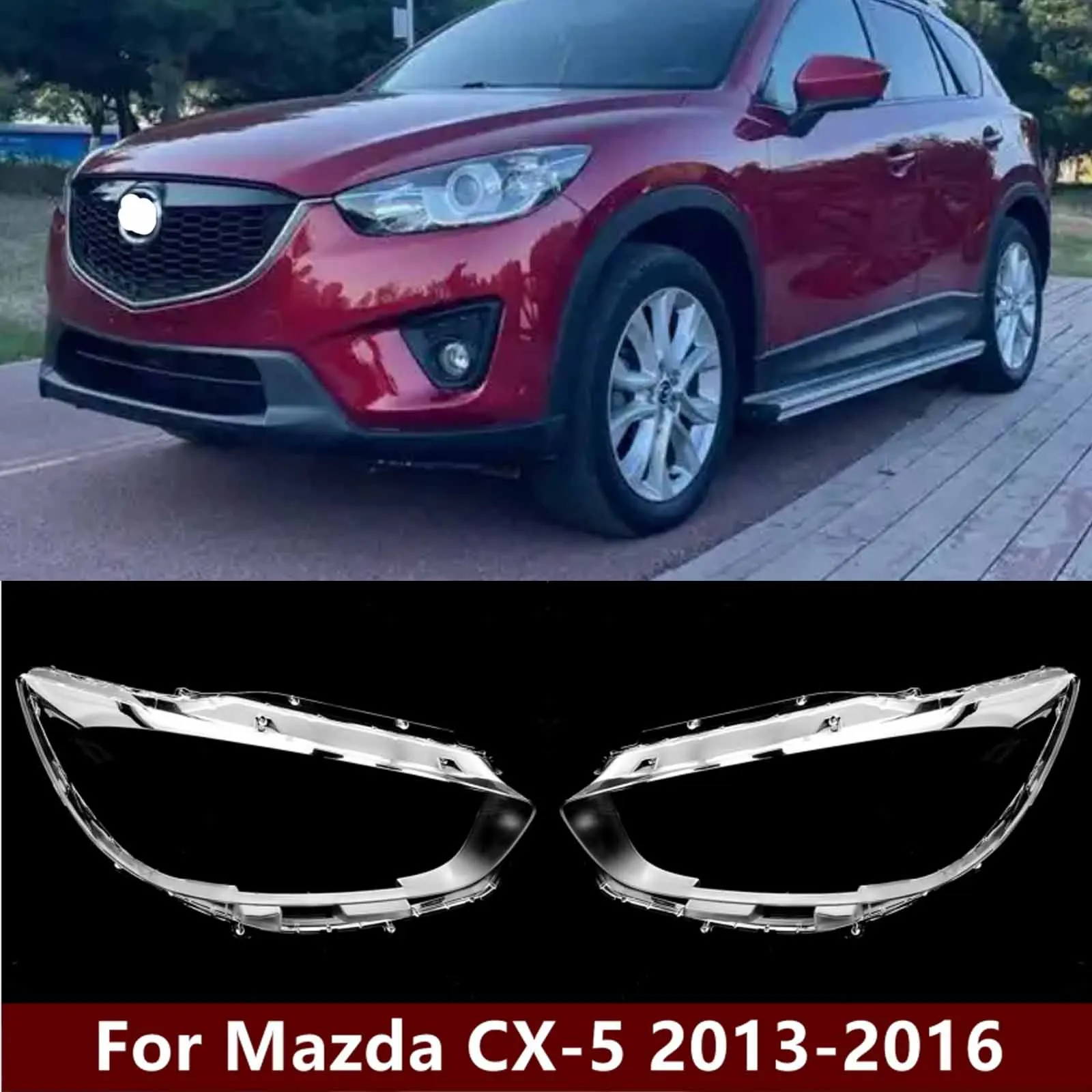 

Крышка автомобильной фары для Mazda CX-5 CX5 2013 2014 2015 2016, пластиковый абажур для линз, замена оригинального стекла