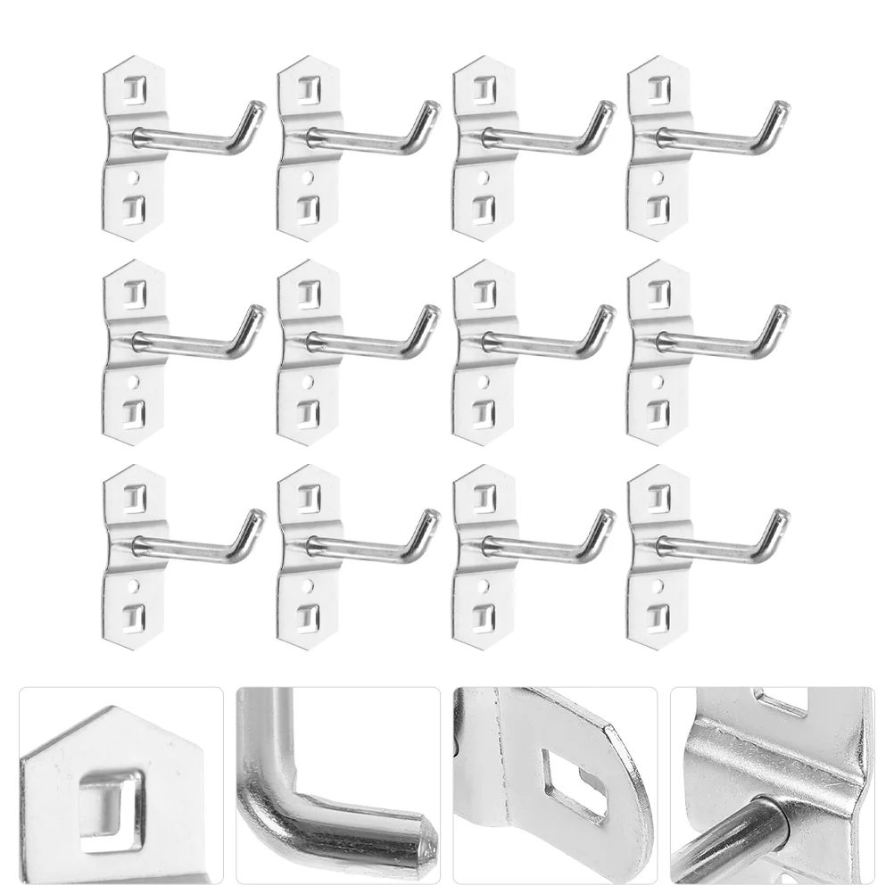 

12 Pcs Garage Pegboard Tool Organizer Hooks for Hanging Tools Storage Home Accessories