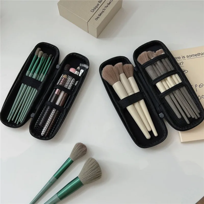 Makeup Brush Bag Organizer Female Portable New Travel Carry-on Small Brush Eyebrow Pencil Eyeshadow Brush Storage Bag