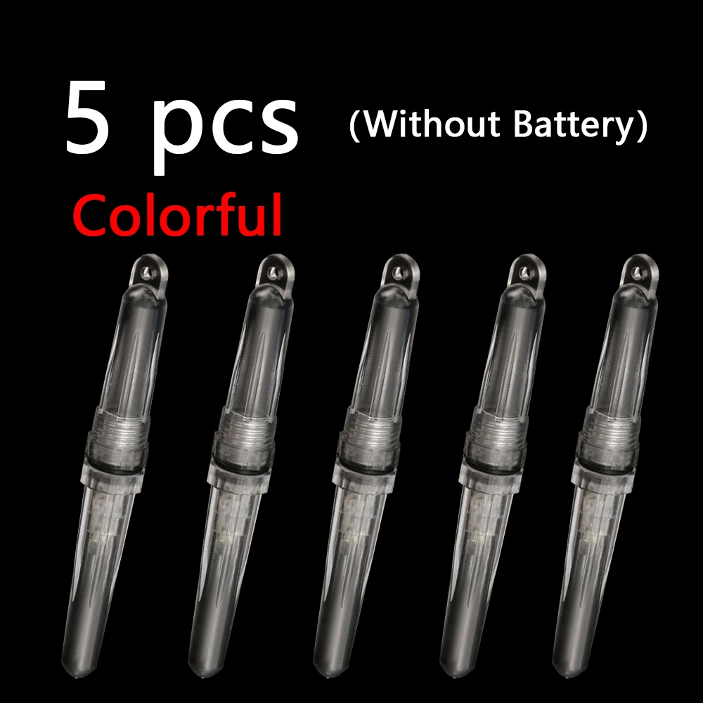 Without Battery 5 pcs Flashing Two End Fishing Lights, Underwater Fishing Lights, Boat Fishing Night Bait Lights, Taillights view 6