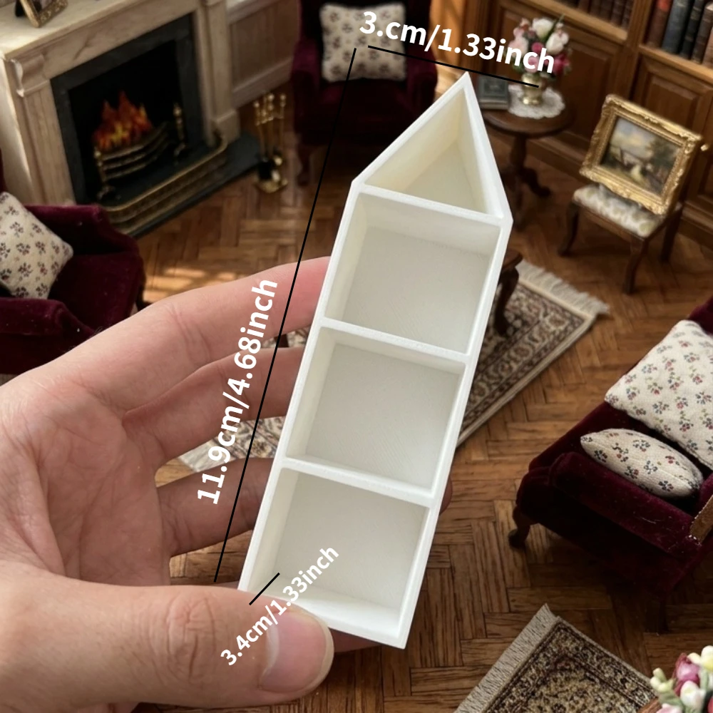 2pcs Miniature Bookshelf, Mini Model House, Decoration, Suitable for Model Scene Decoration, Home Ornaments
