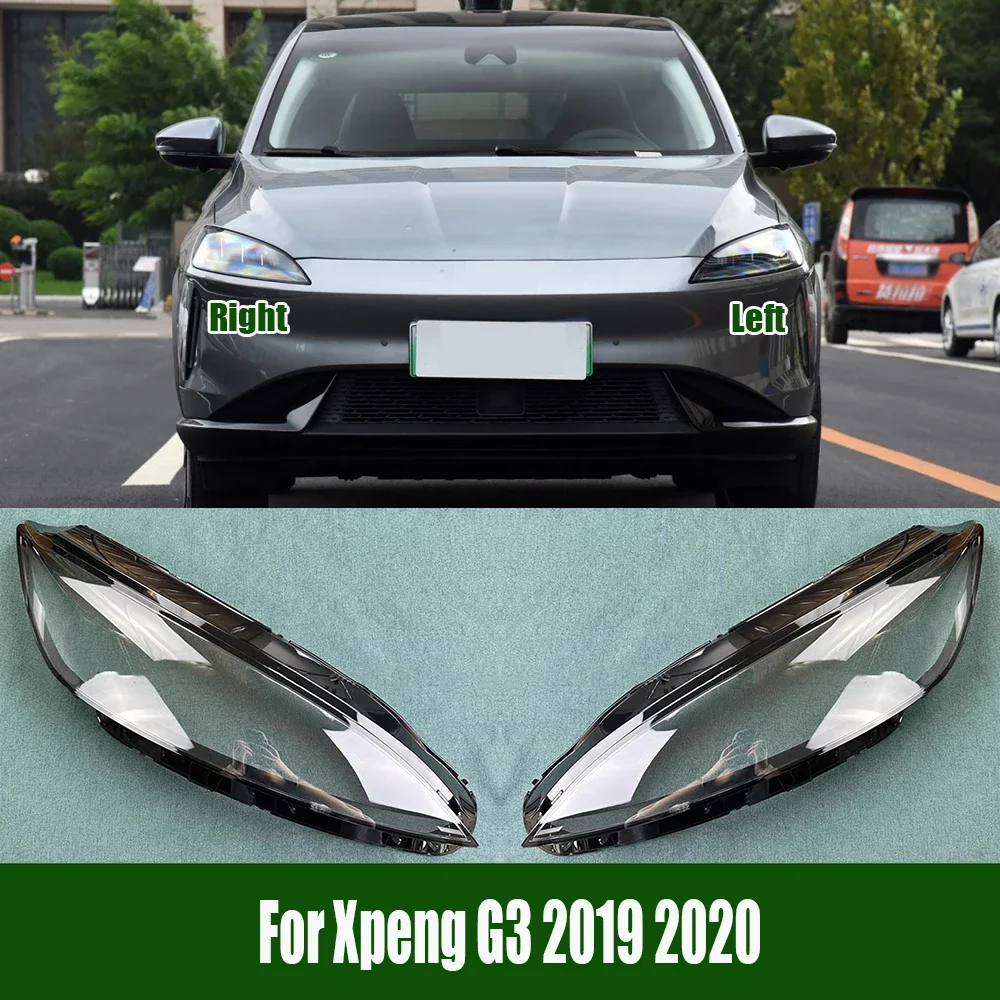 

Для Xpeng G3 2019 2020 фары пластиковая крышка прозрачный абажур крышка фары линзы стекло корпус фары