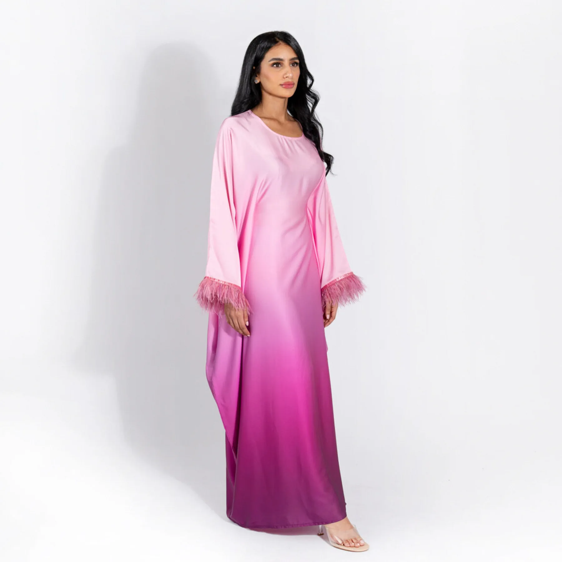 Abend party Fledermaus Abaya Eid Rmadan allmähliche Änderung Kaftan marok kanis chen arabischen muslimischen Frauen Gebet Kleidungs stück Femme Robe Kleidung