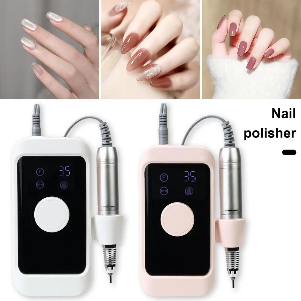 Nagelpolijstmachine Elektrische Nagel Buffer Elektrische Nagel Boorset Met 6 Boren Usb Oplaadbare Multifunctionele Tool Voor Dode Huid