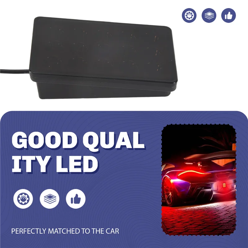 

H5-LED Car Brake Light 15LED F1 Style Universal Shell Pilot Light Car Rear Spoiler LED Brake Light Tail Light