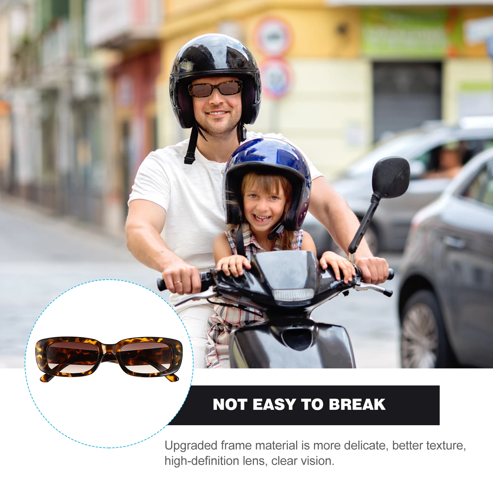 

Leopard Frame Sunglasses Unisex PC Light Eco Friendly Comfortable Novel Design Fits Most People Sunglasses