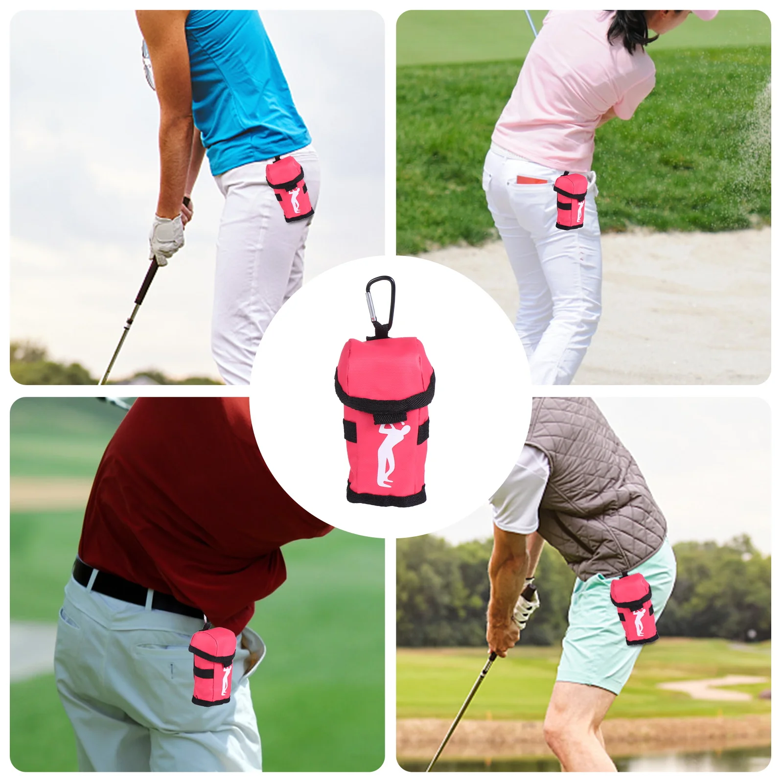 

Golf Fanny Pack Pouch Bag Storage Portable Accessory Holder Stylish for Balls Practical