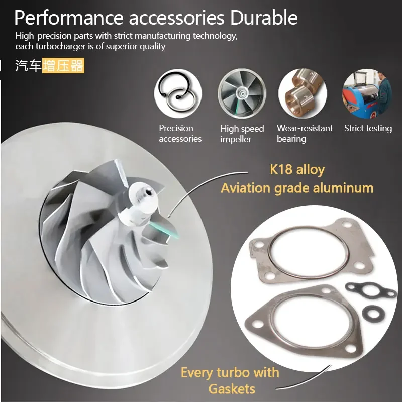 Turbo do turbocompressor RHV4 para Isuzu D-MAX 4JJ1 4JJ1T 3.0L