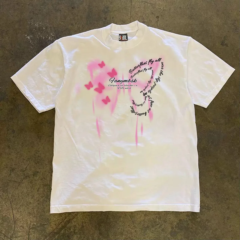 Pure Cotton 260g Heavyweight Short Sleeve T-Shirt Couple Style Loose Fit Women's Casual Wear Summer 2024 Fashion Trend