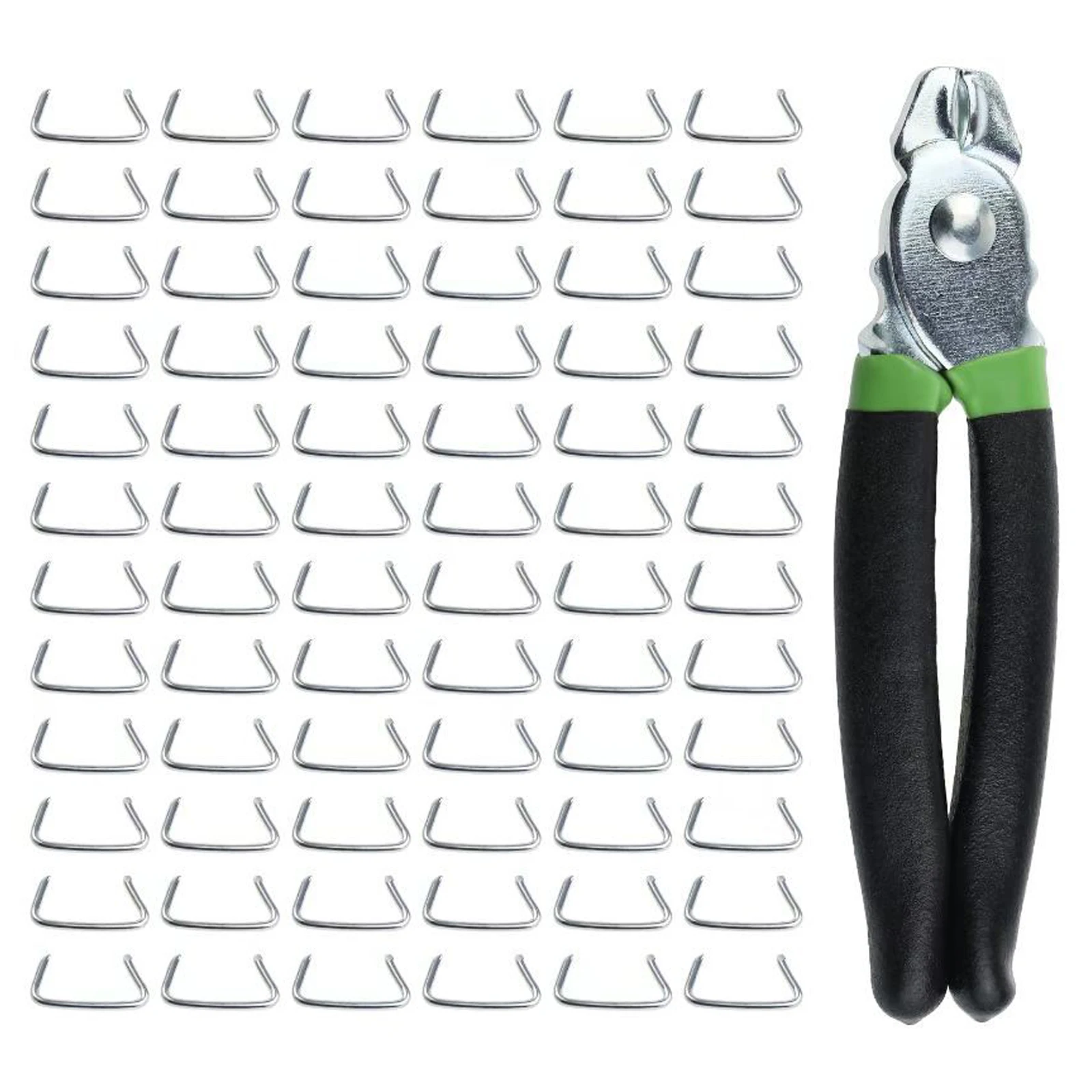 Hog Ring Pliers Kit With Rings Tool Set For Seat Cover Upholstery Durable 200Pcs