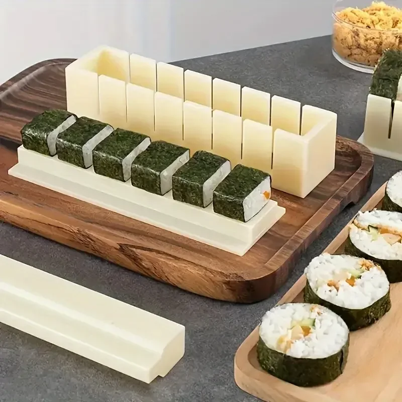 Sushi Maker Kit Mould for Home Kitchen DIY Sushi Roller Bento Rice Ball Mold Japanese Sushi Tools Sushi Rice Roller Machine