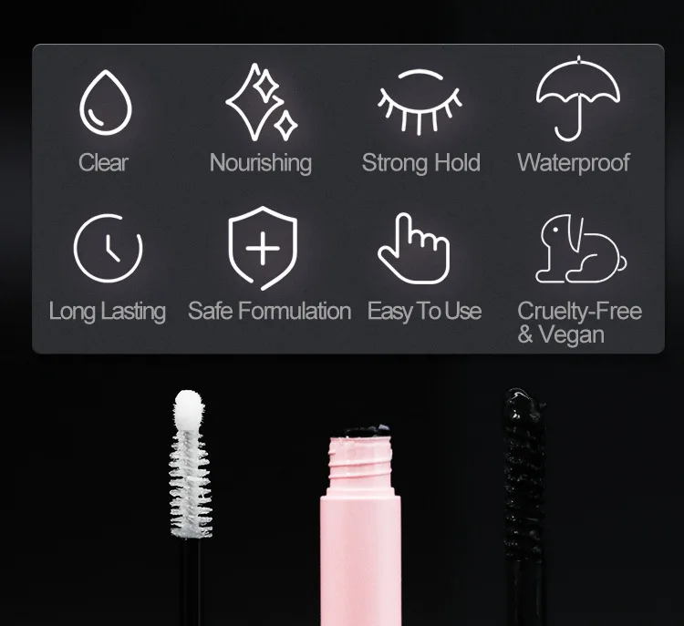 MIAOJIE colle à cils et joint pour grappes de cils colle à cils fixe forte colle à cils durable outil d'extension de cils