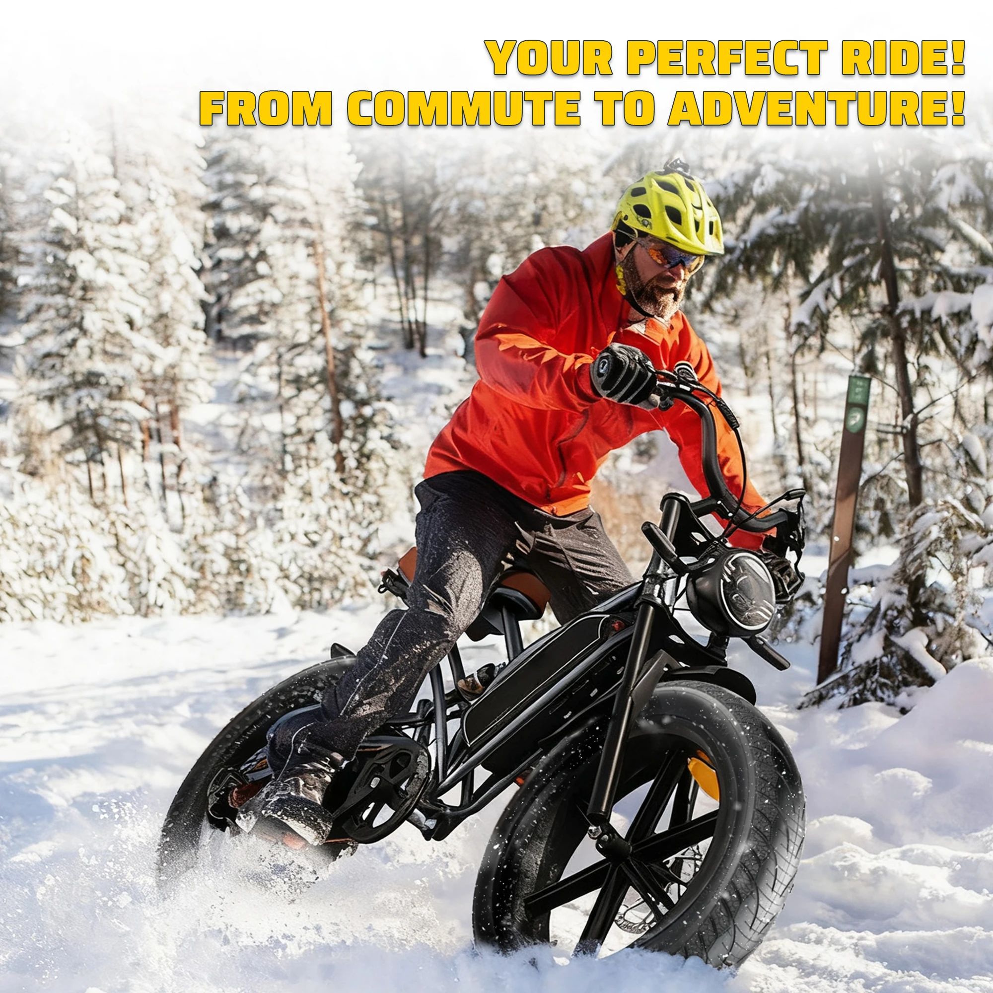 ZUKKA E-Bike Fat Tire 16 X 4.0 Fatbike-Reifen Hochleistungs-E-Bike Mountainbike Schneebike-Reifen Schwarz – Detail 6