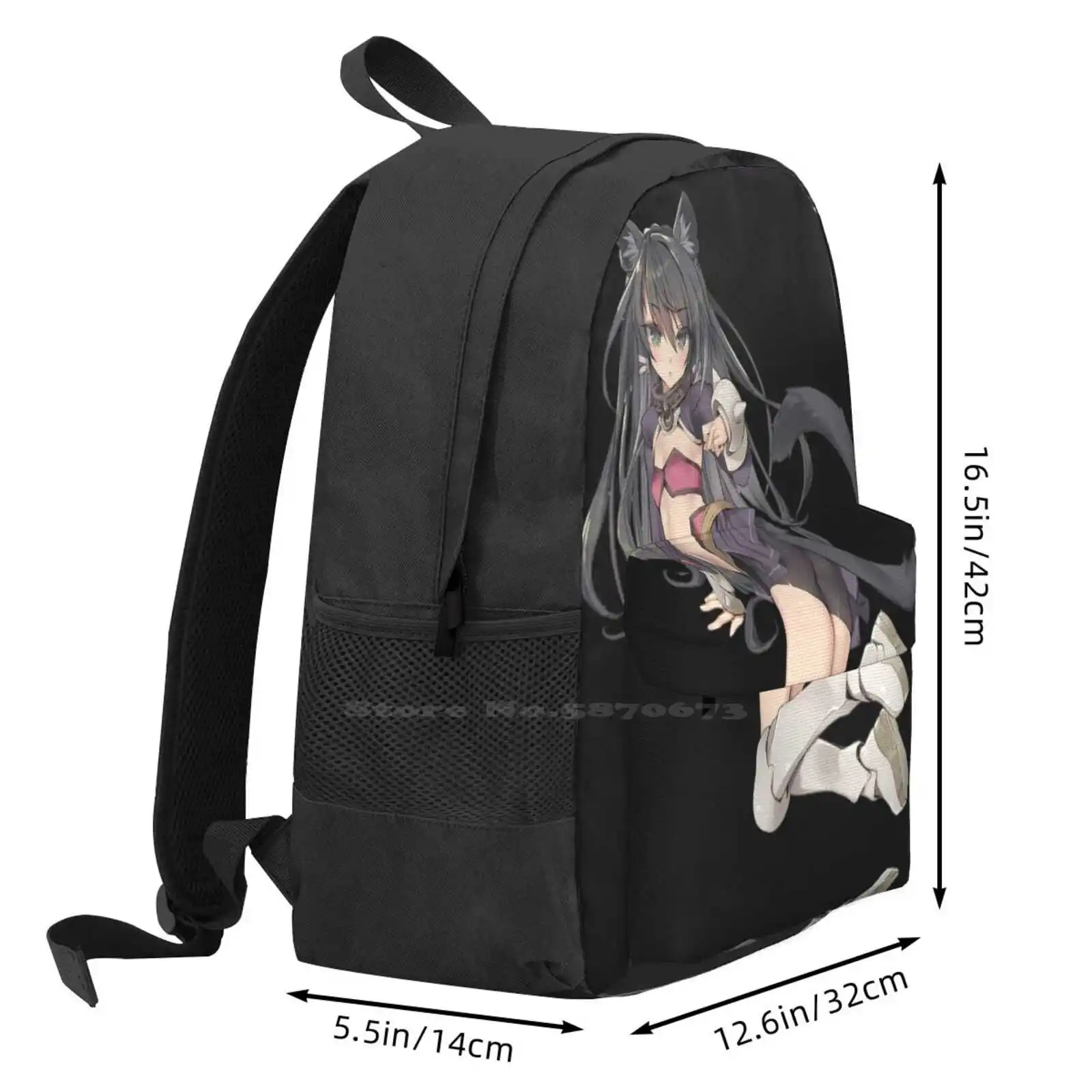 Rem Galleu Large Capacity School Backpack Laptop Bags Rem Galleu Isekai Maou To Shoukan Shoujo No Dorei Majutsu How Not To