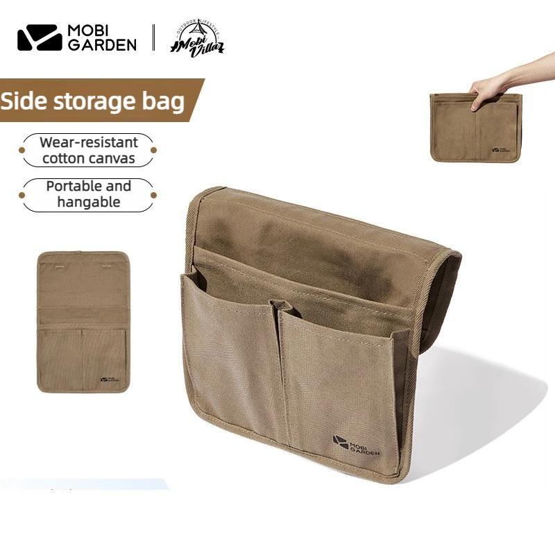 Multifunctional Side Storage Bag Portable Armrest Organizer Pouch For Outdoor Camping Kermit Chair Sundries Holder Accessory