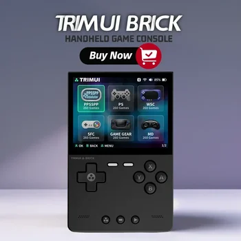 AMPOWN Trimui BRICK Draagbare Retro Video Games Consoles 3.2 ''IPS Scherm Handheld Game Spelers Emulator Linux Systeem Allwinner