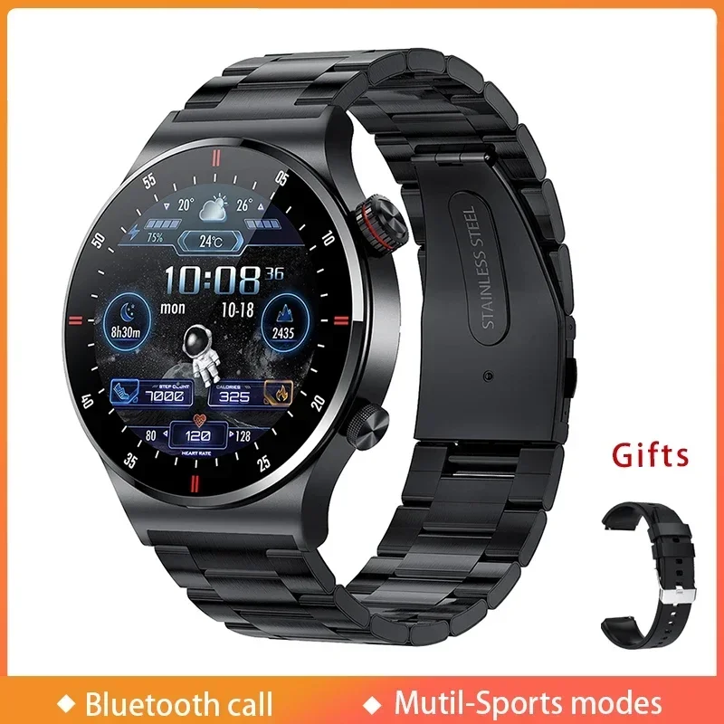 Smart Watch Men Bluetooth Call Custom Dial Smartwatch Heart Rate Monitor Blood Pressure Fitness Bracelet Gentleman Wristwatch