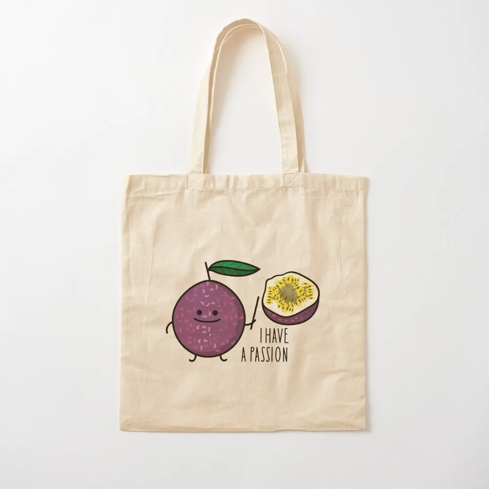

Funny passion fruit passion Tote Bag Handbags women bag luxury women shopping bags foldable Custom bag