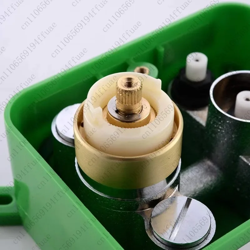 Brushed Gold Shower Diverter Valve 3-Function 3-Way Mixer Thermostatic Valve Controls Bathroom Shower