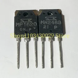 5Pairs(10PCS) New & Original MP1620 + MN2488 TO-3P 10A 160V PNP + NPN Darlington Transistor