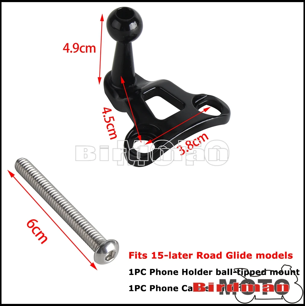 For Harley Road Glide FLTRX FLTRU FLTRXST FLTRKSE Phone Carrier Mount Holder Get your phone in 1 second Quick Lock Stand Bracket