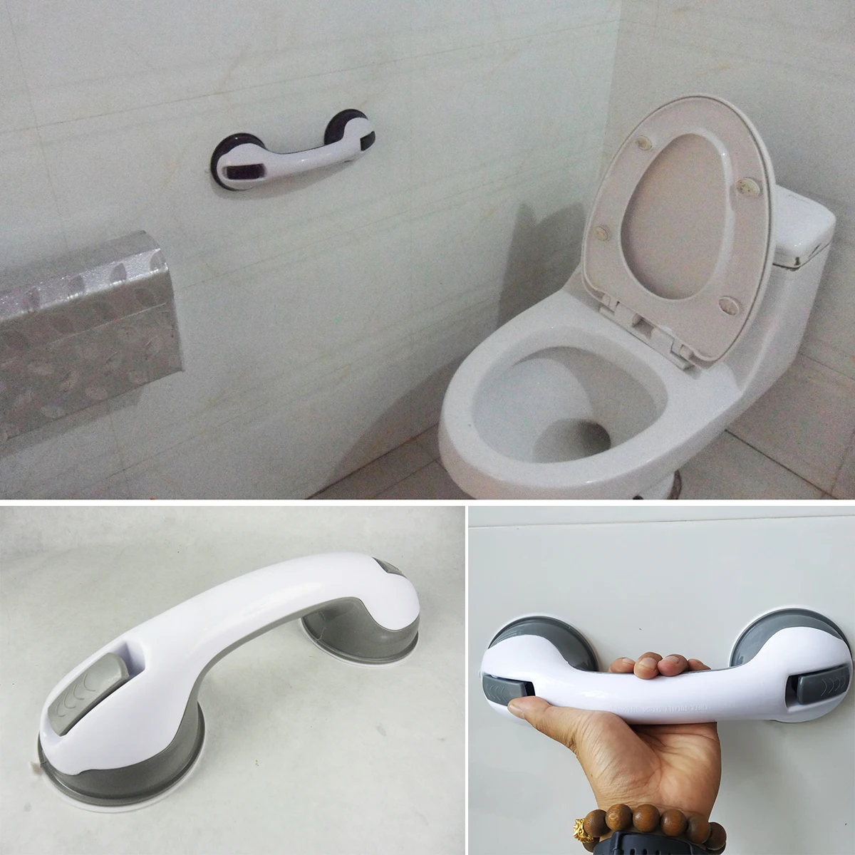 DurableSuperior Bathroom Handrail to Prevent Falls Suction Cup Tub Children Free Punch Handle Glass Doors Windows Elderly Handle