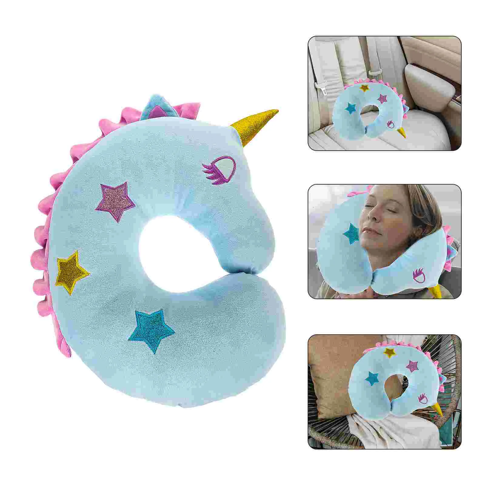 Flight Neck Rest Pillow Head for Plane U Shape Airplane Sleeping Travel Pp Cotton Office