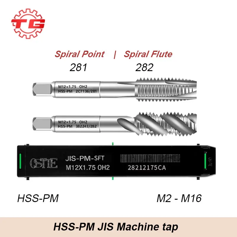 

TG JIS HSS PM Спиральный рифленый спиральный метчик M3 M4 M5 M6 M8 M10 M12 Обработка чугунной стали Нержавеющая сталь AL и т. д.