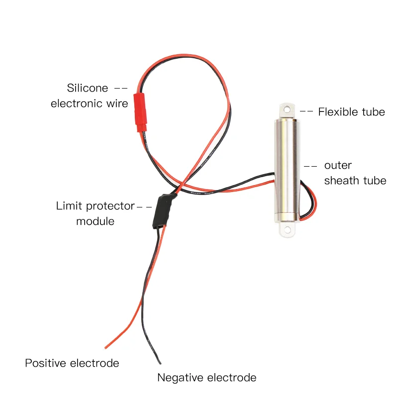 

Mini Linear Actuator Electric Actuator Linear Push Rod 12V 16mmOD Waterproof Stroke 304 Stainless Steel for DIY Model