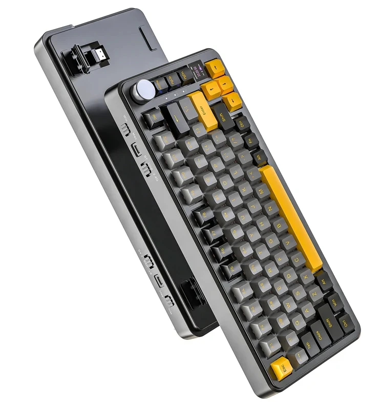 008 New Arrived Attack Shark X85PRO Tri-mode RGB Bluetooth Wireless With Display Custom Hot-swappable Mechanical Keyboard