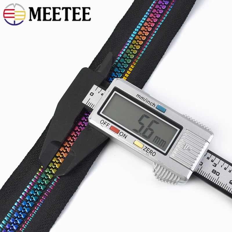 2-5 م 5 #   سحابات من الراتنج مع سحاب المتزلجون أكياس سترة الأسنان الملونة إغلاق البريدي الملابس البريدي طقم تصليح DIY بها بنفسك الخياطة الملحقات