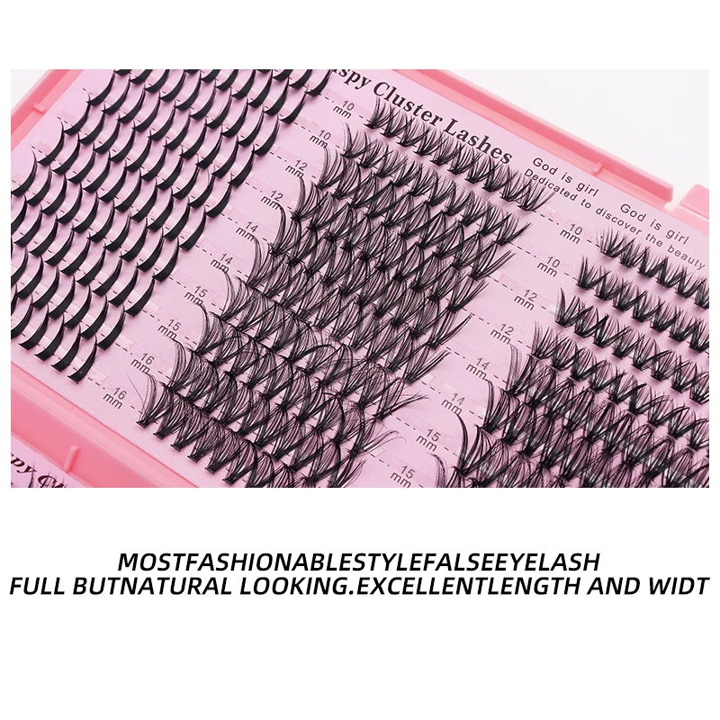 DINGSEN Manga Volume Mixed Lashes Clusters Natürliche Wimpern DIY Cluster-Wimpern Make-up Wimpernverlängerung Einzelwimpern – Detail 2