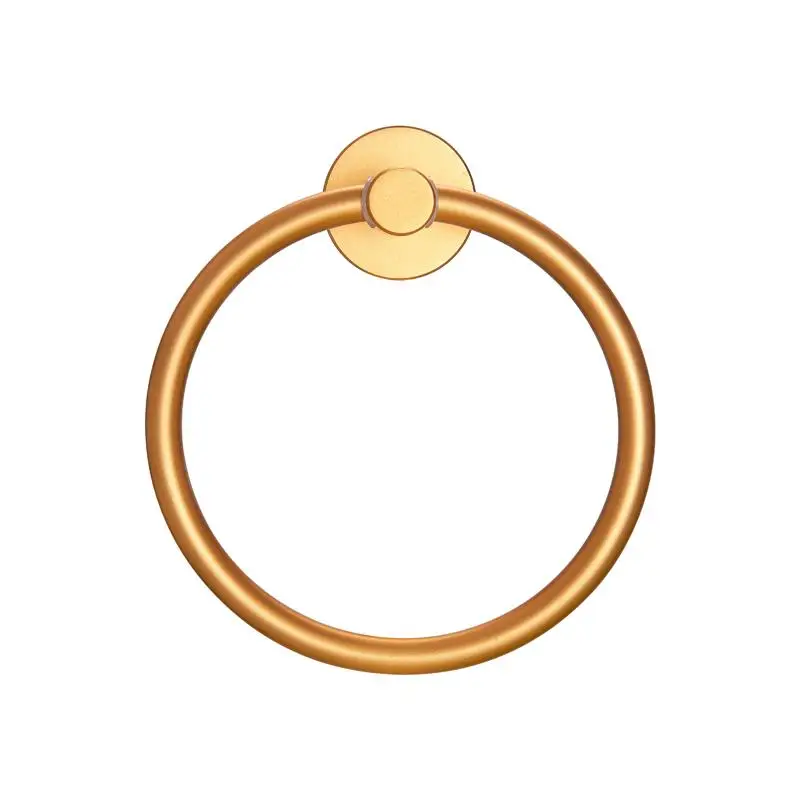 

Brushed Gold Towel Ring, Thickened Space Aluminum Round Holder for Bath Hand Towels, Weekend Shipping Not Available, USPS/FedEx