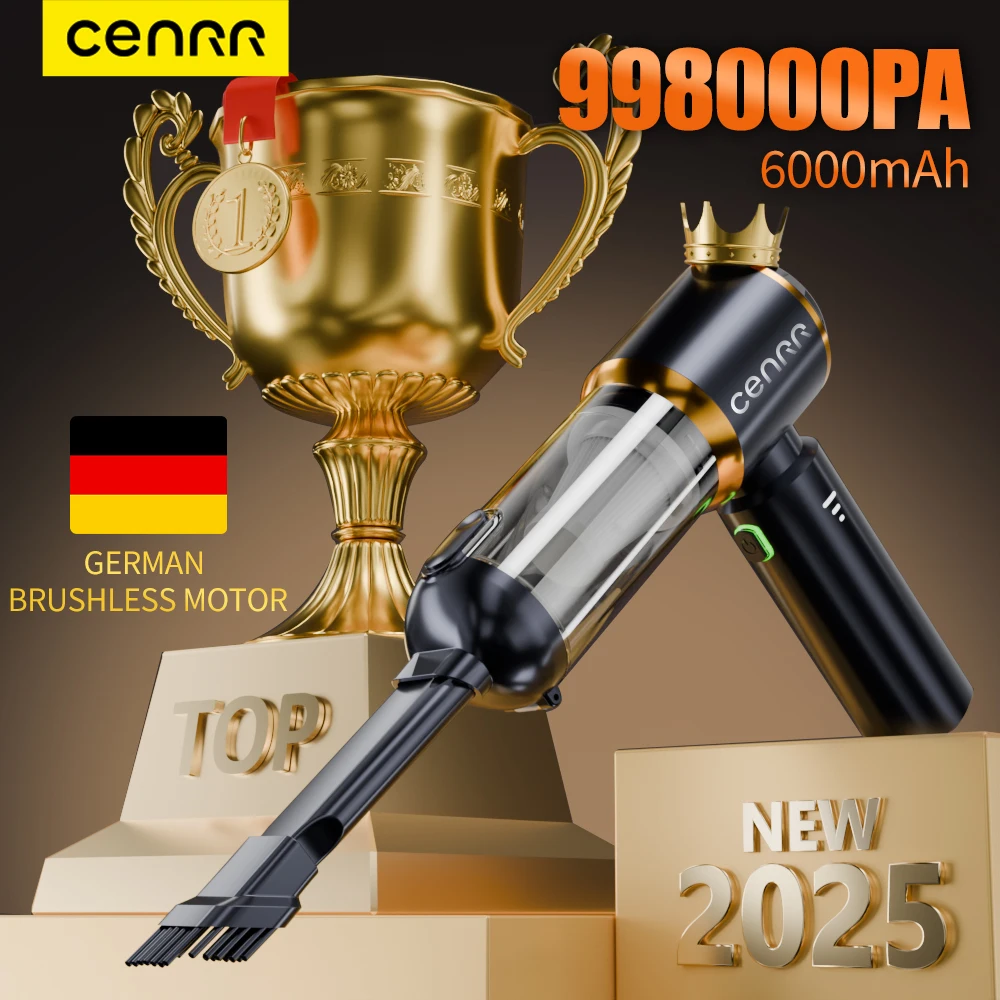 

CENRR NEW Car Vacuum Cleaner Powerful Mini 998000PA Portable Vacuum Cleaner for Home Appliance Handheld Blower Car Cleaner