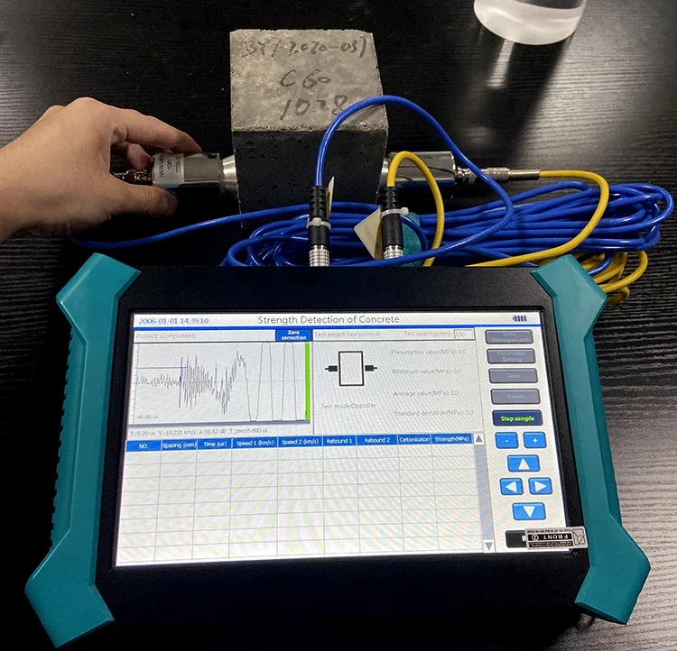 Concrete Ultrasonic Pulse Velocity Tester for Concrete Ultrasonic Detector Equipment Price Ultra Pulse Velocity Upv Test