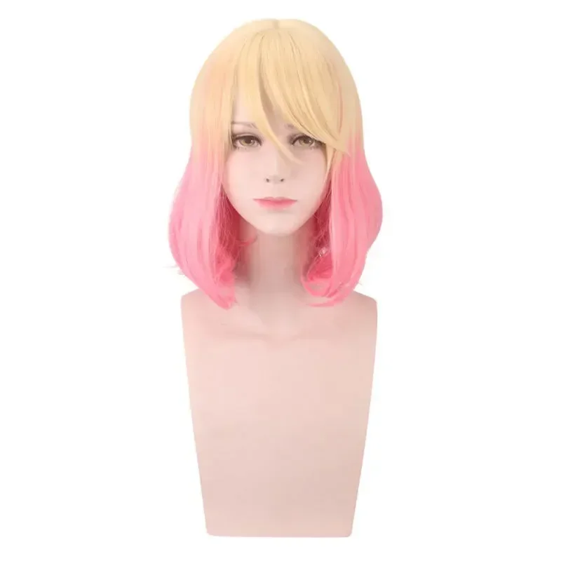 Anime Angels of Death Catherine Cosplay Ward Wig Resistant Satsuriku no Pink Heat Tenshi Cathy Blonde Hair Short Wig + Wig Cap