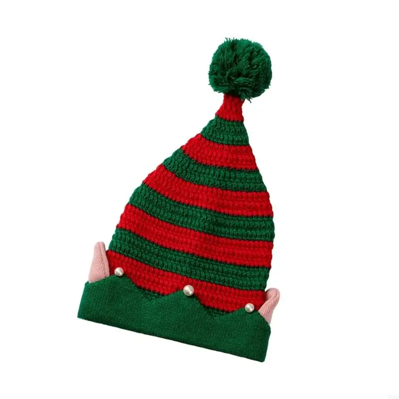 Cappello da bambino in acrilico flessibile con incantevole contorno orecchie da hobgoblin abbellimento in pietra scintillante