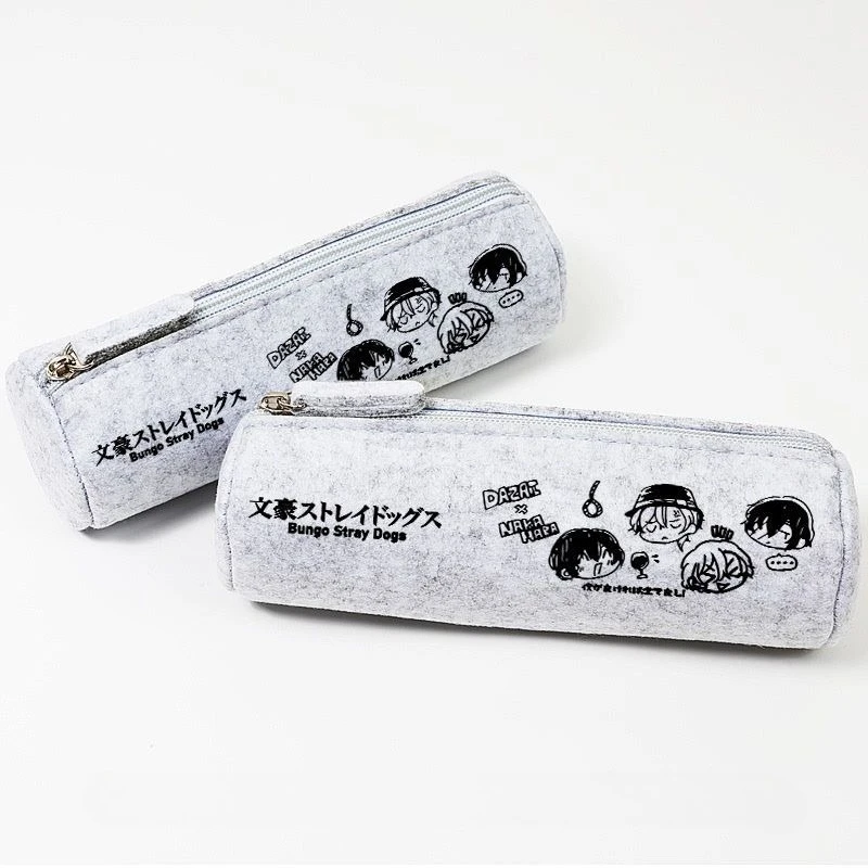 New Bungo Stray Dogs dazai osamu Nakahara Chuuya Nakajima Atsushi Cartoon Pencil Case Creative Anime Peripheral Stationery Box view 2