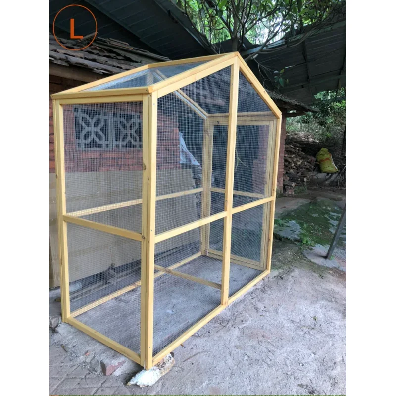 Wooden domestic chicken cage outdoor chicken house chicken nest cat fence cat cage display parrot cage dog duck