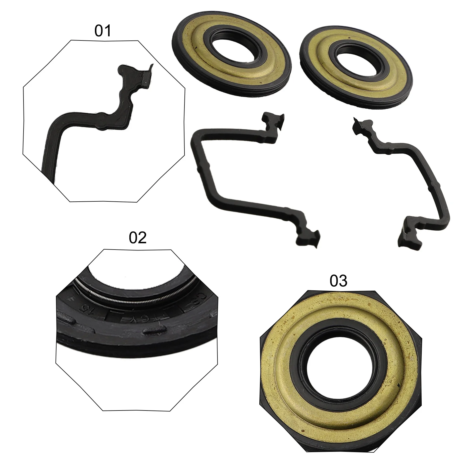 Gasket Set Featuring an Integral Oil Seal for Efficient Engine Performance and Compatibility with Models like 445