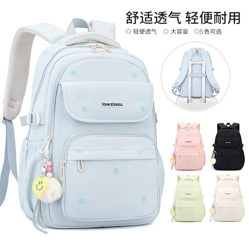 NEW Children Orthopedics School Bags Kids Backpack Primary Schoolbag for Teenager Girls Waterproof Backpacks Book Bag Mochila