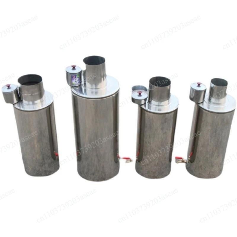 1PC household water heater chimney water kettle universal heating furnace wood stove hot water heater stainless steel tank
