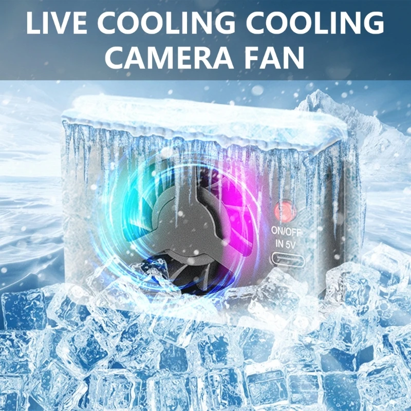 

Universal Camera Fan Coolers Cooling Fan Heat Sink for A7M4 A7cIl ZV11 ZVE10 ZVE1 A6700 Camera For Live Streaming