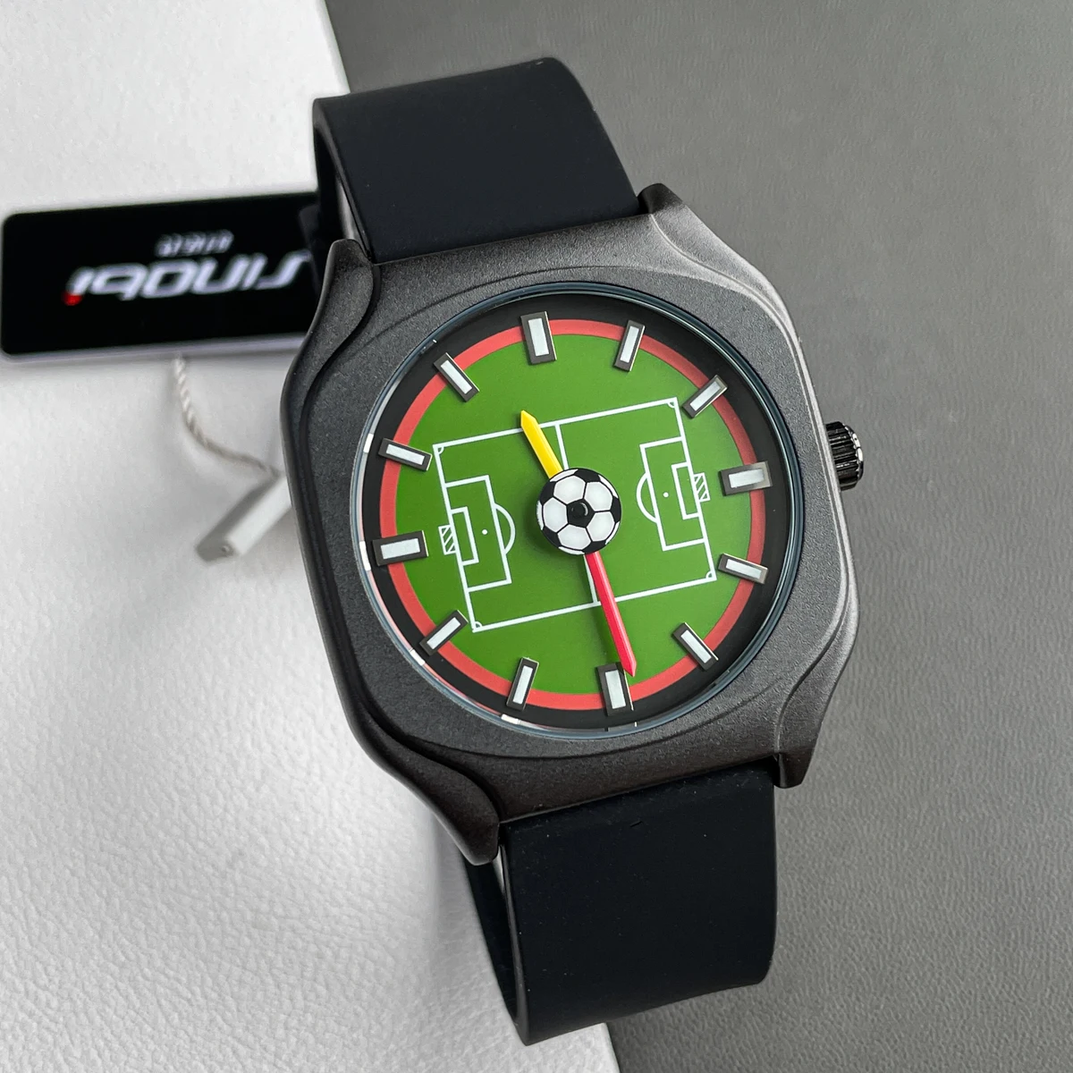 CILOA Brand Creative Watch Men's High-End Niche 2025 New Quartz Watch Green Football Light Luxury Gift Waterproof Student Watch
