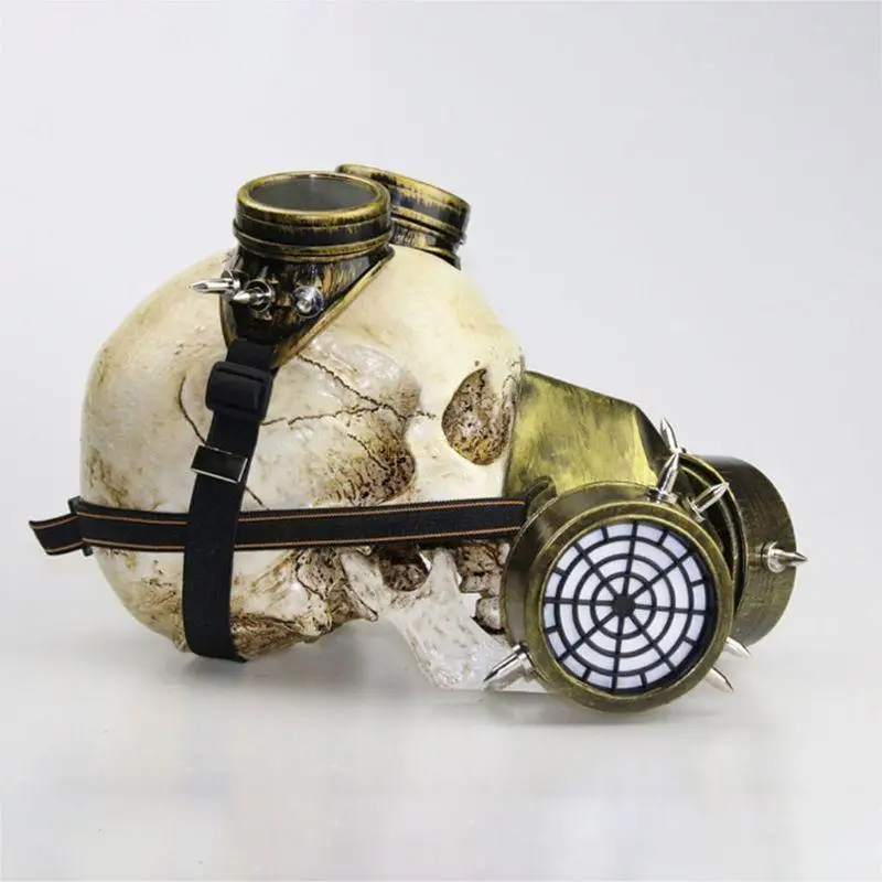 31BF Halloween Steampunk Plague Docteur Long Nose Beak Bird Mask Gothic Respirator Goggles Cosplay Costume Costume Accessoires