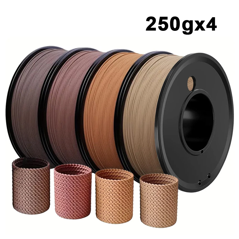 

250gx4 3D-принтер PLA Filament Черное дерево сандалии Тиковая древесина 1,75 мм Материалы для 3D-печати PLA Ореховое дерево 250 г 500 г 1 кг