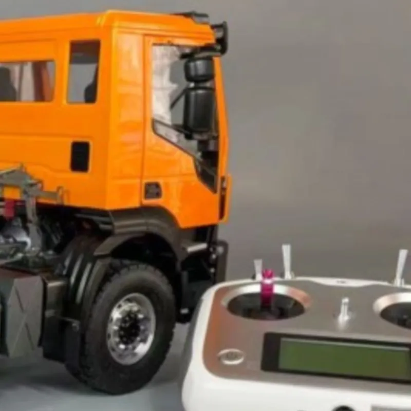 

6x4 RC Tractor Truck 1/14 Metal Chassis 3 Axles Painted Model Car Radio Control Light Sound Systems Motor Servo ESC Toys TH23191