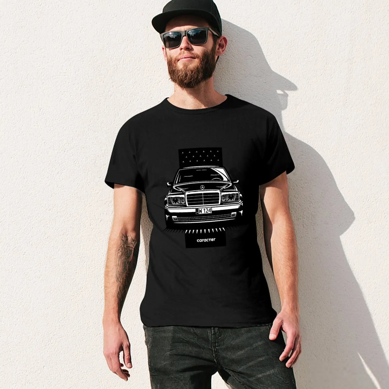Classic W124 T-Shirt Trendy Casual Short Sleeve Shirt view 3
