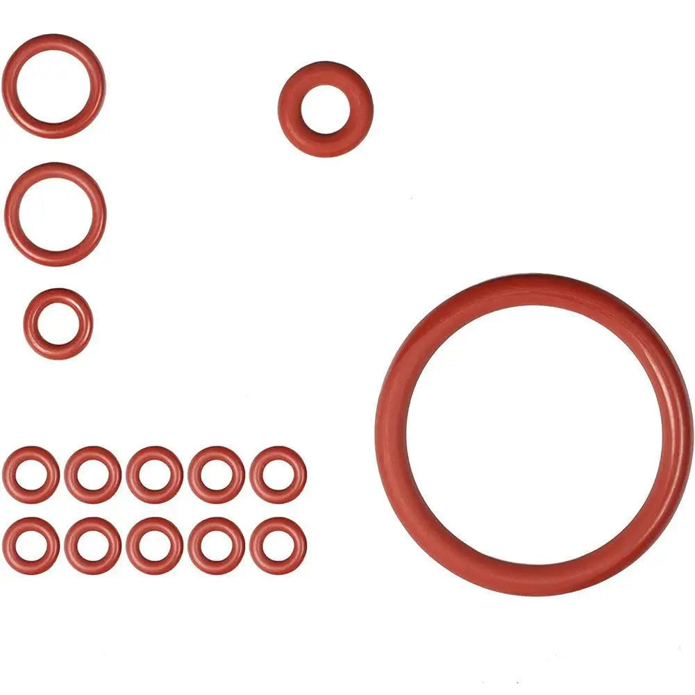 15pcs Silicone Seal Rings Set Pressure Washer Spacer O Seal Gasket For Saeco/Gaggia/Spidem Brewing Group Spout Connector